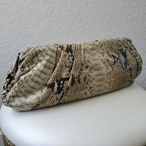 The Limited. Snakeskin Print Clutch